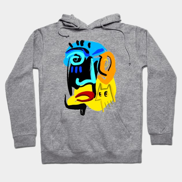 face Hoodie by Angel Rivas